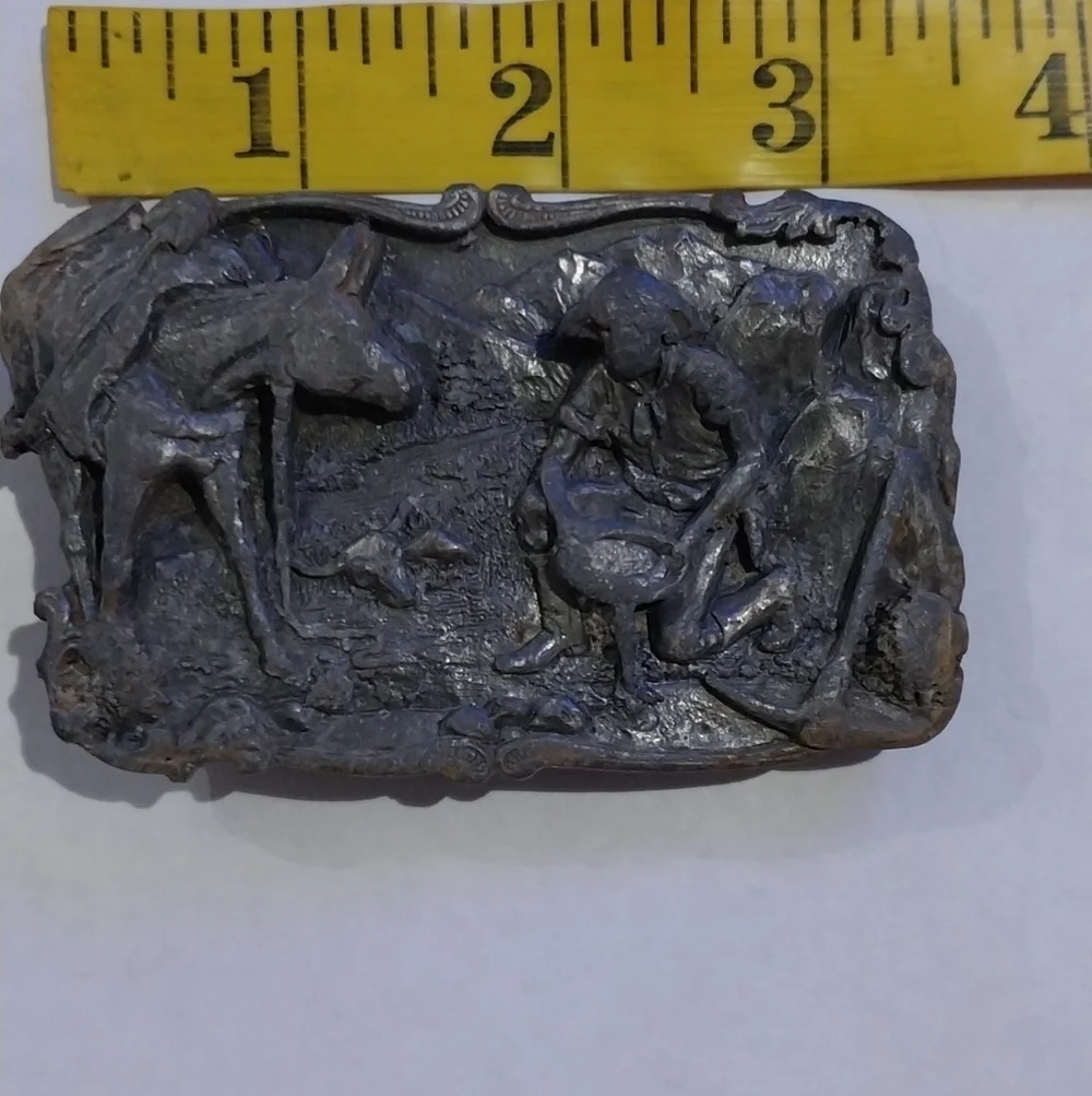 Mining belt buckle vintage arroyo grande buckle co
